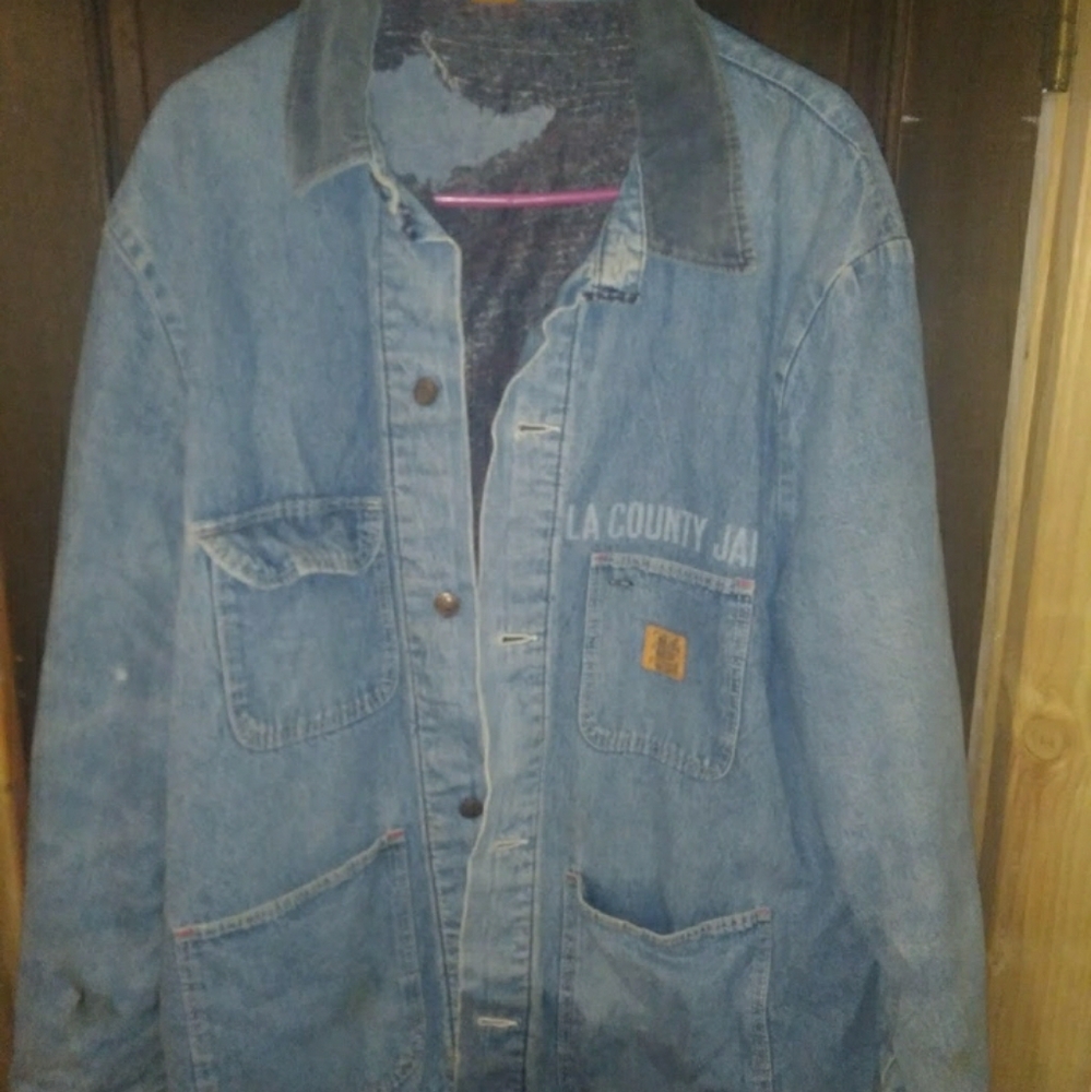 Rare 1980's LA county jail denim jacket